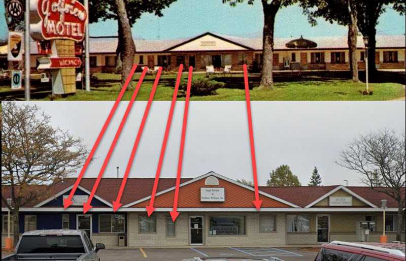 Golfview Motel - Comparison To Mini Mall (newer photo)